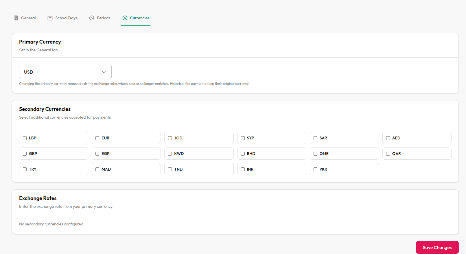 Multi-currency support
